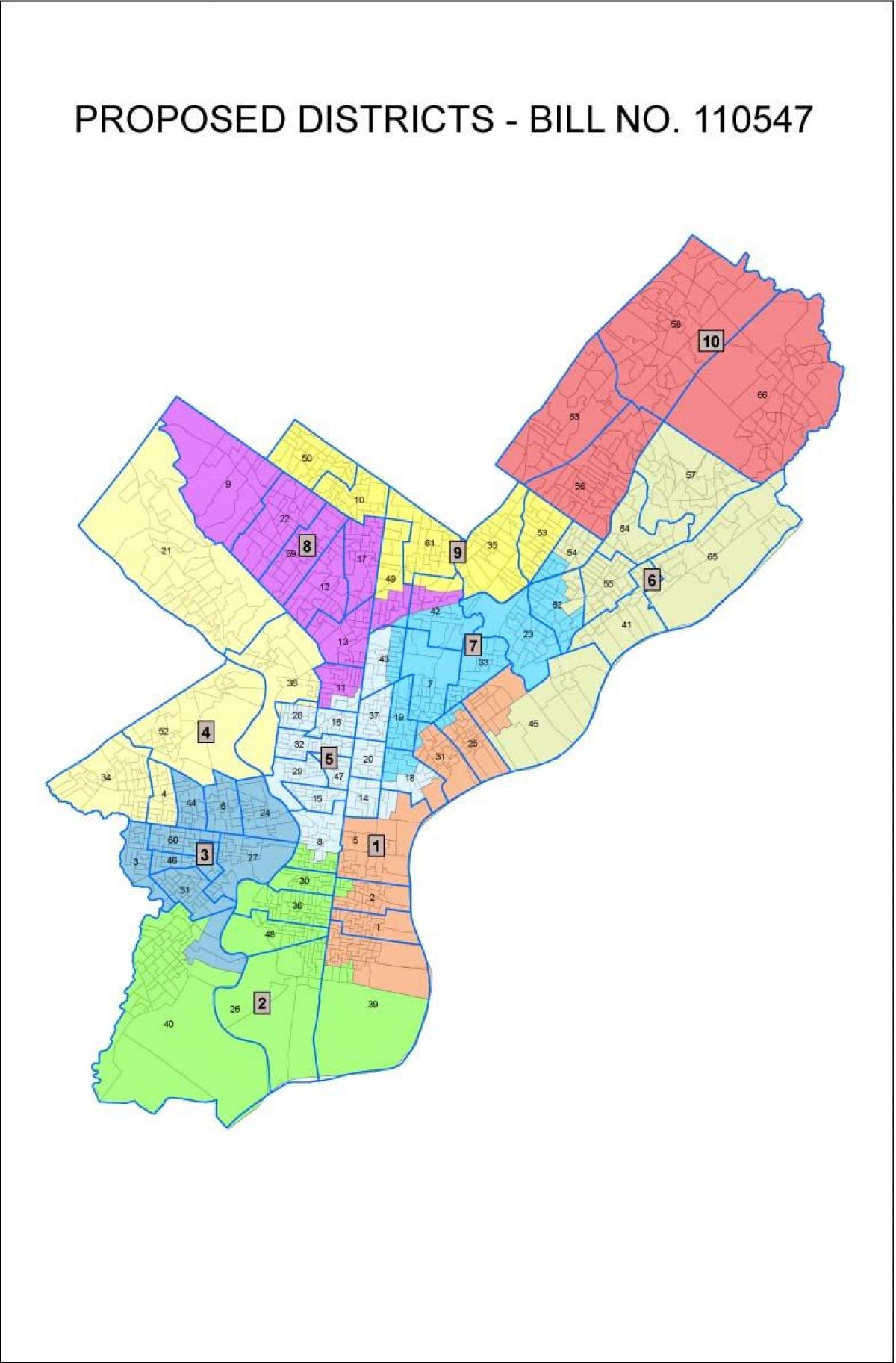Philadelphia city karta