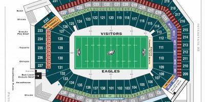 Philadelphia eagles-stadion karta