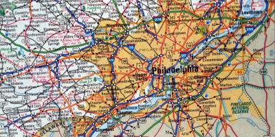 Karta över Philadelphia pa